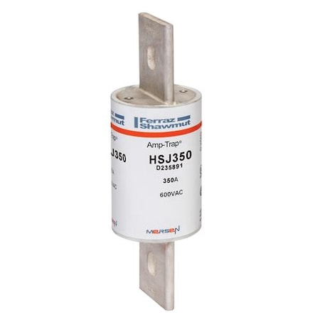 Mersen UL Class Fuse, J Class, HSJ Series, Very Fast-Acting, 350A, 600V AC, Non-Indicating HSJ350