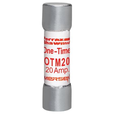 Mersen Midget Fuse, OTM Series, Fast-Acting, 20A, 250V AC, 10kA OTM20