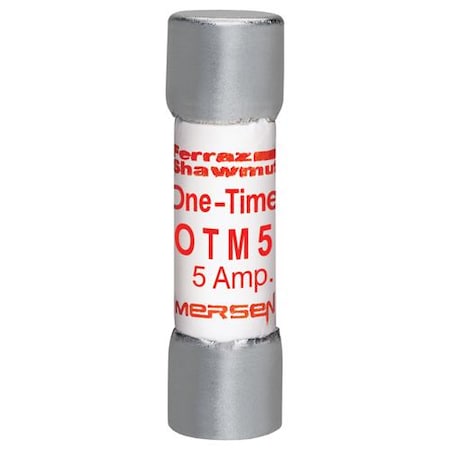 Mersen Midget Fuse, OTM Series, Fast-Acting, 5A, 250V AC, 10kA OTM5