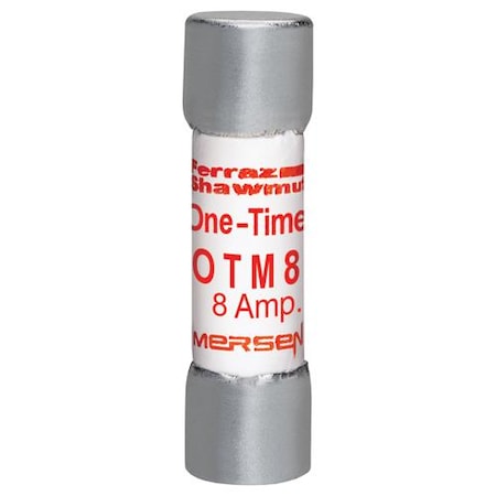 Mersen Midget Fuse, OTM Series, Fast-Acting, 8A, 250V AC, 10kA OTM8