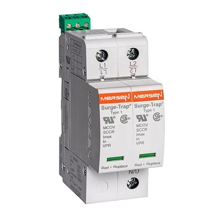 Mersen Surge Protection Device, 240/480V AC, 2 Poles, 2 Wires, 75 kA STP480S07M