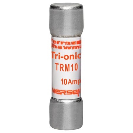 Mersen Midget Fuse, TRM Series, Time-Delay, 10A, 250V AC, 10kA TRM10