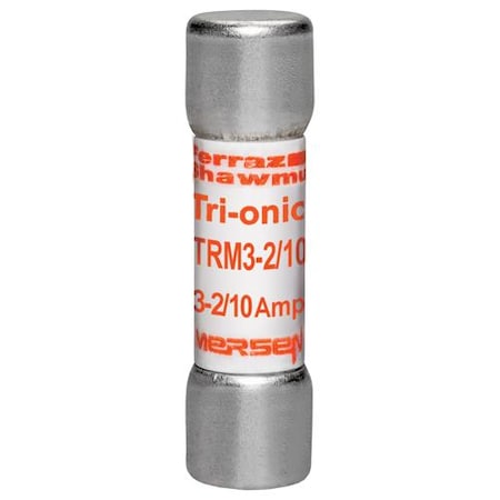 Mersen Midget Fuse, TRM Series, Time-Delay, 3.2A, 250V AC, 10kA TRM3-2/10
