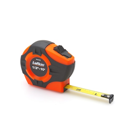 Crescent Lufkin 1/2"x 3m/10' P1000 Series SAE/Metric Yellow Clad A30 Blade Power Return Tape Measure PHV1023CMEN