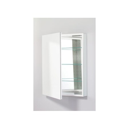 Robern Pl Series Cabinet, Plm2430, Flat, Pe, White PLM2430W