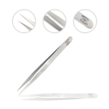 Scientific Labwares Straight Serrated Medium Point Forceps SWZR-052