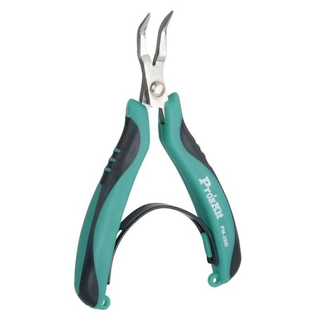 PROSKIT Bent, Nosed Pliers Stainless Steel PM-396I