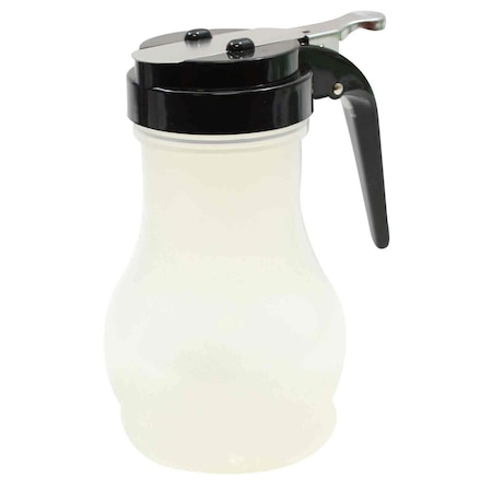 Tablecraft Syrup Dispenser, Teardrop, Blck, 10 oz, PK12 PP410BK