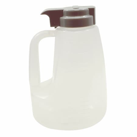 Tablecraft Option Dspnsr, Pp, Plst Gray Top, 64 OZ PP64G