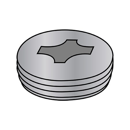 Zoro Select 1/2-14 PHILLIPS PIPE PLUG D.C. ZINC ALLOY, PK1000 00500PPPA