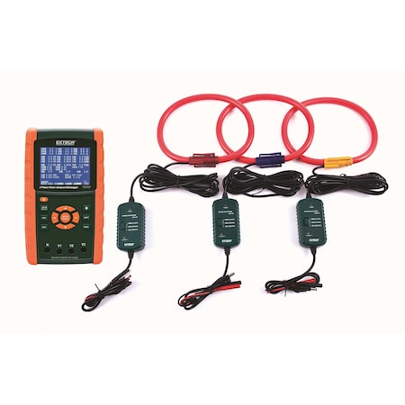 Extech 3000A 3-Phase Analyzer/Datalogger Kit PQ3450-30