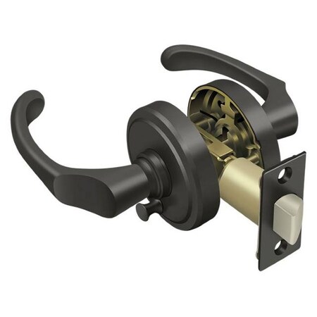 Deltana Right Hand Chapelton Lever Privacy, Universal Handing Orb PRCLR2U10BRH
