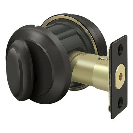 Deltana Solid Brass Port Royal Deadbolt Lock Grade 2 Oil Rubbed Bronze PRDRSU10B