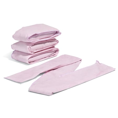 Pig Sorbent Sock, 5/8 gal, 2 in x 48 in, Biohazard Liquids, Pink, 4 PK PIG2300