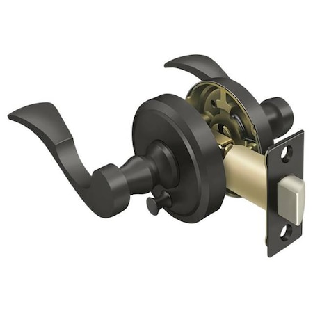 Deltana Lacovia Lever Privacy, Right Hand Oil Rubbed Bronze PRLLR2U10BRH