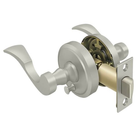 Deltana Lacovia Lever Privacy, Right Hand Satin Nickel PRLLR2U15RH