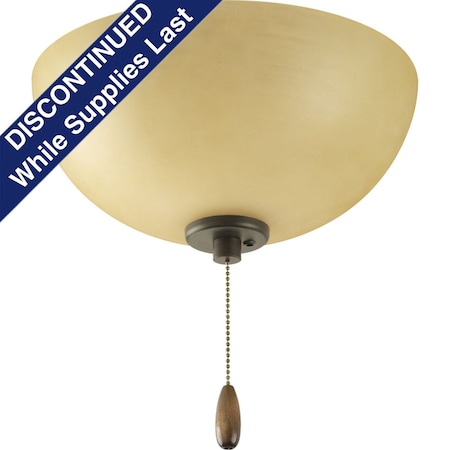 Progress Lighting Antique Bronze Three-Light Bowl Fan Kit P2650-20TWB