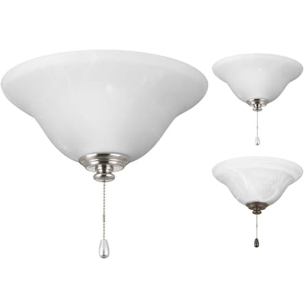 Progress Lighting LED Fan Kit, Alabaster Style Glass Bowl P2660-01