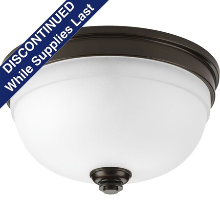 Progress Lighting Topsail Two-Light Flush Mount P350047-020