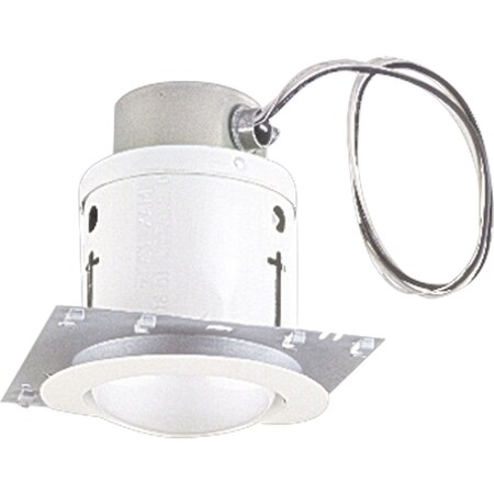 Progress Lighting Recessed 1-Light Housing and Trim, 45 W, White P6917-TG