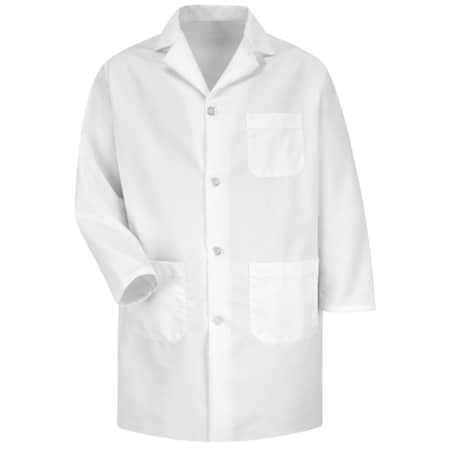 Red Kap Mens White Staff Coat Hand Vents KT34WH RG L