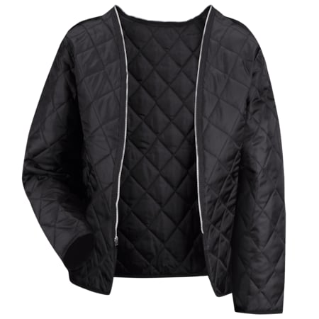 Red Kap Men's Mns Deluxe Black Zip Out Liner-Ls, Zipper, Black, L LN30BK LN L