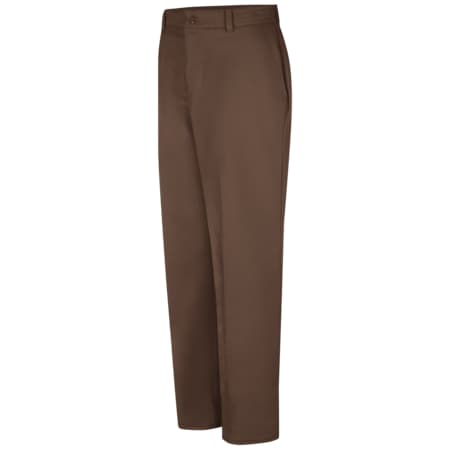 Red Kap Men's Cotton Work Pant, 33 in, Brown, Cotton PC20BN 33 34
