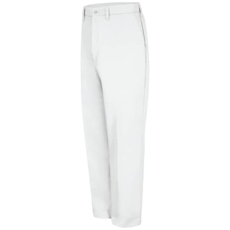 Red Kap Men's Workpant, 35, White, Cotton/Polyester PT10WH 35 34