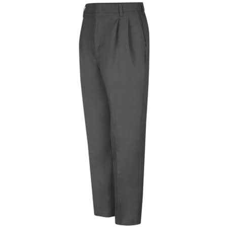 RED KAP Mens Charcoal Pleated Twill Pant PT38CH 30 30