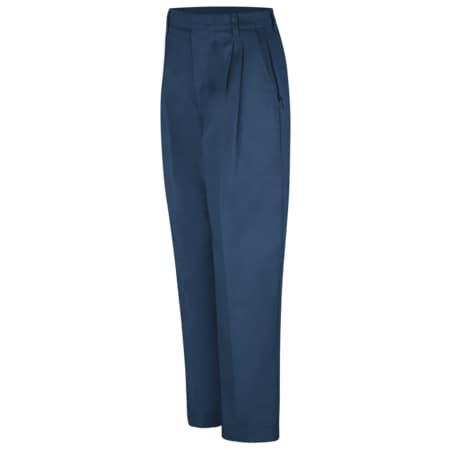 Red Kap Women's Women's Pleated Twill Slacks, 20, Navy, Cotton/Polyester PT39NV 20 28