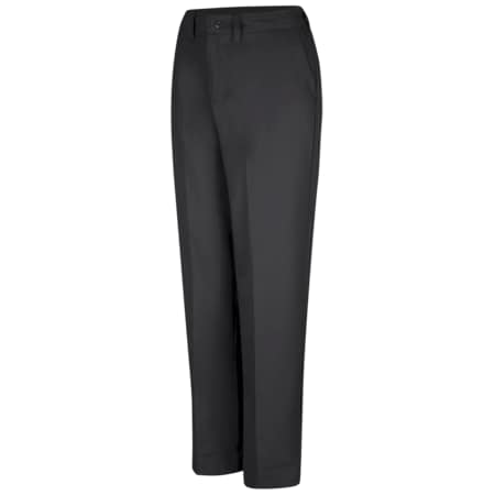 Red Kap Women's Womens Pant W/Side Elastic, 10, Black, Cotton/Polyester PT61BK 10 28