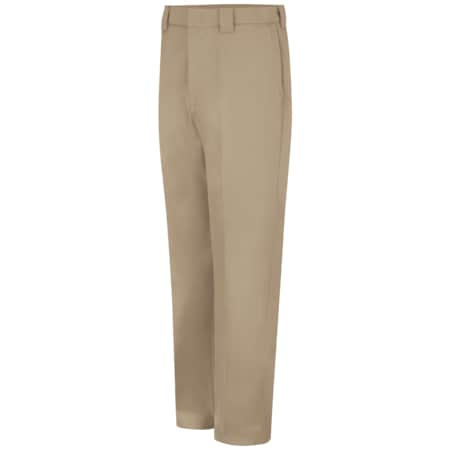 Red Kap Men's Mens Twill Work Pant, 33 in, Khaki, Cotton/Polyester PT62KH 33 34