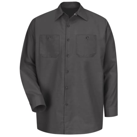 Red Kap Mens Ls Orange Poplin Work Shirt, L SP14OR RG L