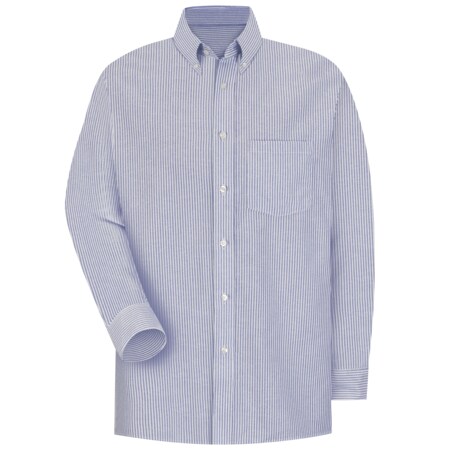 Red Kap Mens Blu/Wh Str Drs Shirt 60/40 Oxf SR70BS 18533