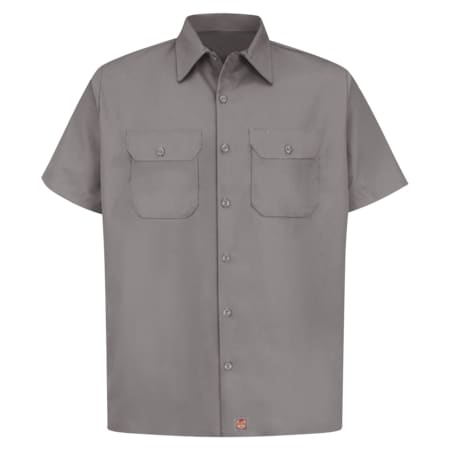 Red Kap Mens Ss Twill 65/35 Work Shirt-Sv, XXL ST62SV SS XXL