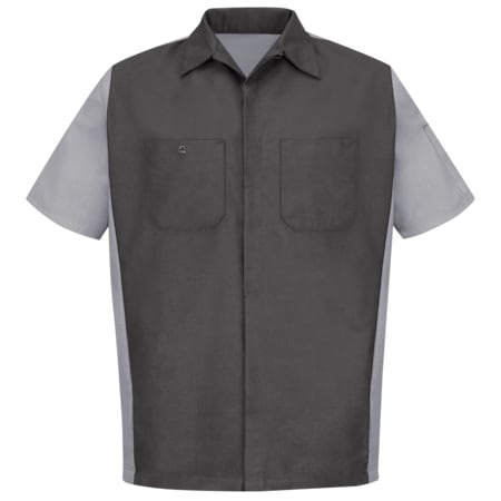 Red Kap U Ss 65/35 Crew Shirt - Ch/Gray, XXL SY20CG SSLXXL
