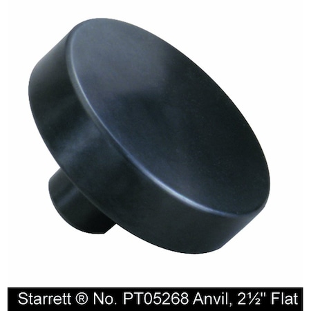 Starrett Hardness Tester Anvil, 2-1/2" Flat PT05268