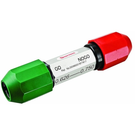 Starrett Color Coded Go/No-Go Gage Hndl, .626-.75" PT45750