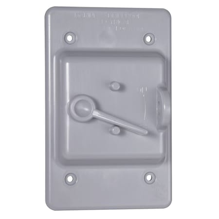 Bell Outdoor Weatherproof Cover, Switch Box Type, 1 Gang, Toggle Cover Type PTC100GY