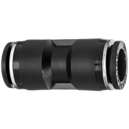 Usa Industrials Nylon Push to Connect Fitting - Union -, 1/8" Tube Size, Black ZUSA-TF-PTC-126