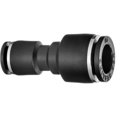 Usa Industrials Nylon Push to Connect Fitting - Union Re, 5/32" x 1/8" Tube Size, Black ZUSA-TF-PTC-140