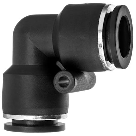 Usa Industrials Nylon Push to Connect Fitting - 90 Dg El, 1/8" Tube Size, Black ZUSA-TF-PTC-358