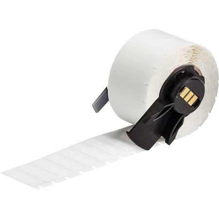 Brady Wraparound Label, White, Vinyl, 1 in W M6-15-498