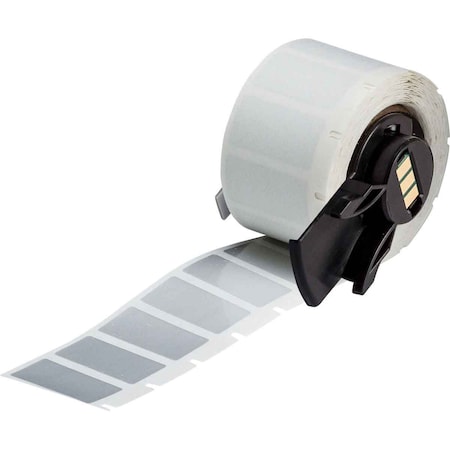 Brady Pre-Cut Label Stock Roll, Silver, Gloss M6-17-435