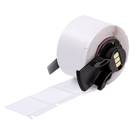 Brady Pre-Cut Label Stock Roll, White, Matte M6-19-489
