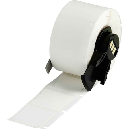 Brady Wraparound Label, White, Vinyl, 1 in W M6-19-498