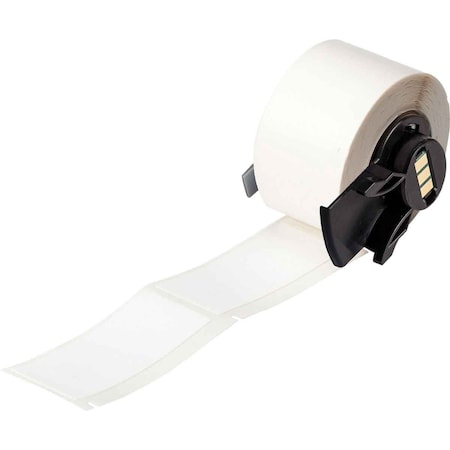 Brady Wraparound Label, White, Vinyl, 1 in W M6-21-498