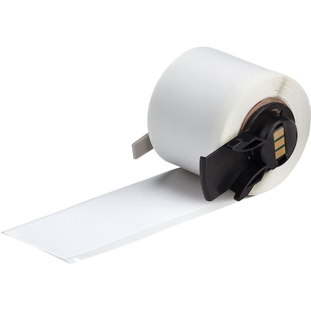 Brady WraparoundLabel, White, Vinyl, 1-1/2inW M6-34-498