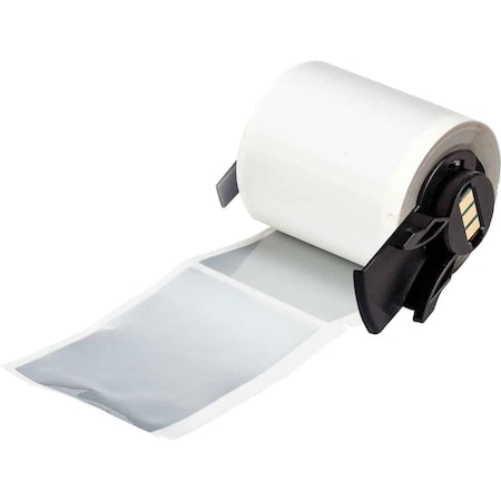 Brady Pre-Cut Label Stock Roll, Silver, Gloss M6-37-362