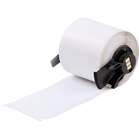 Brady Pre-Cut Label Stock Roll, White, Gloss M6-38-483